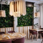 Luminaire restaurant design naturel