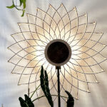 Olivia La gardiena, lampadaire artisanal aux ombres enroulées