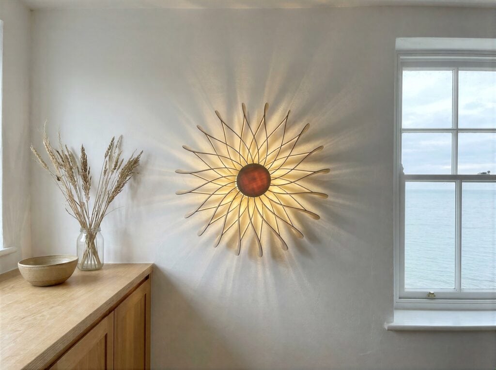 Luminaire plafonnier en bois, made in France