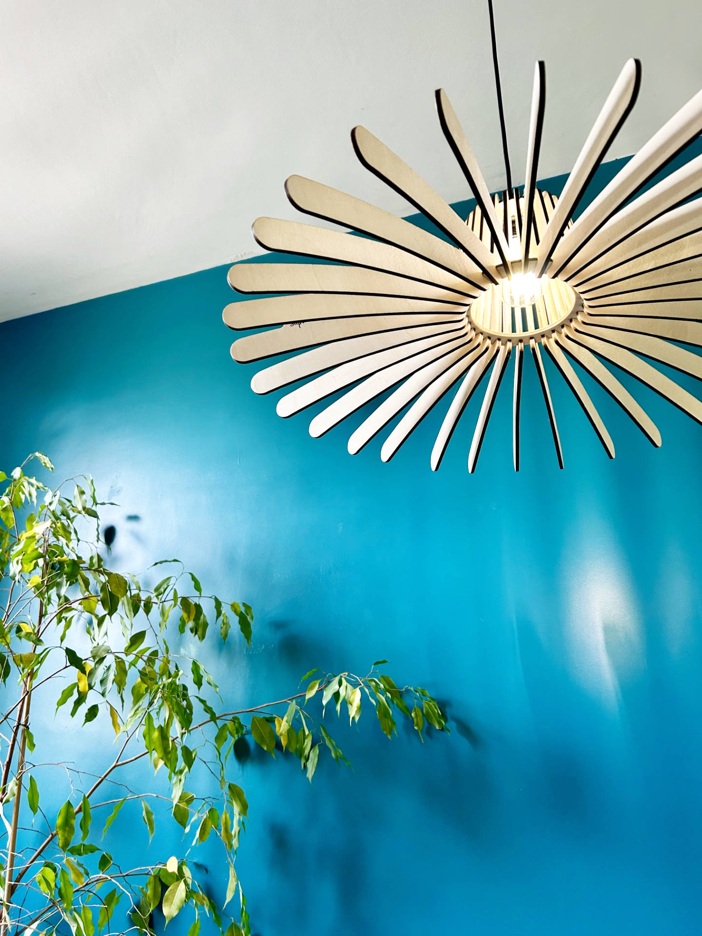 Lampe en bois