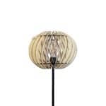 Lampe en bois sur pied
