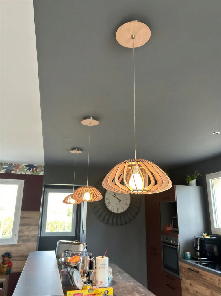 Un abat-jour sur mesure pour relooker une suspension