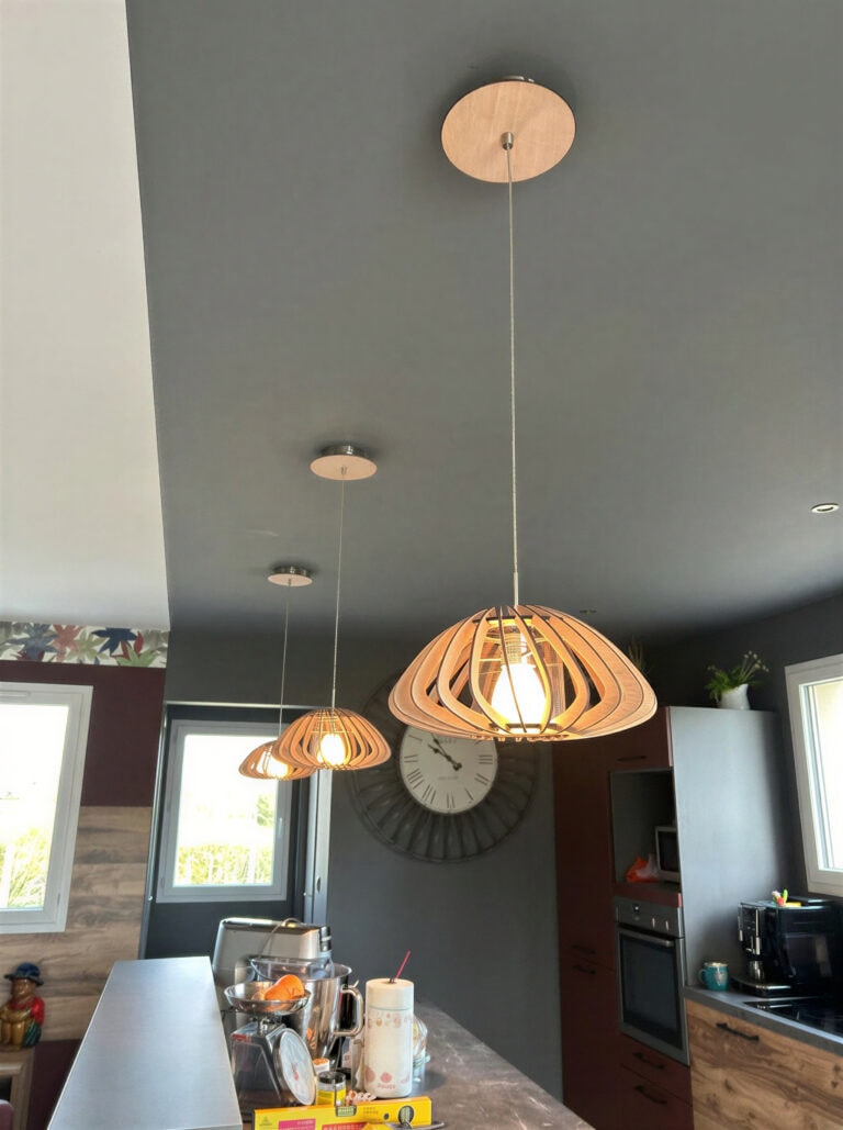 Un abat-jour sur mesure pour relooker une suspension