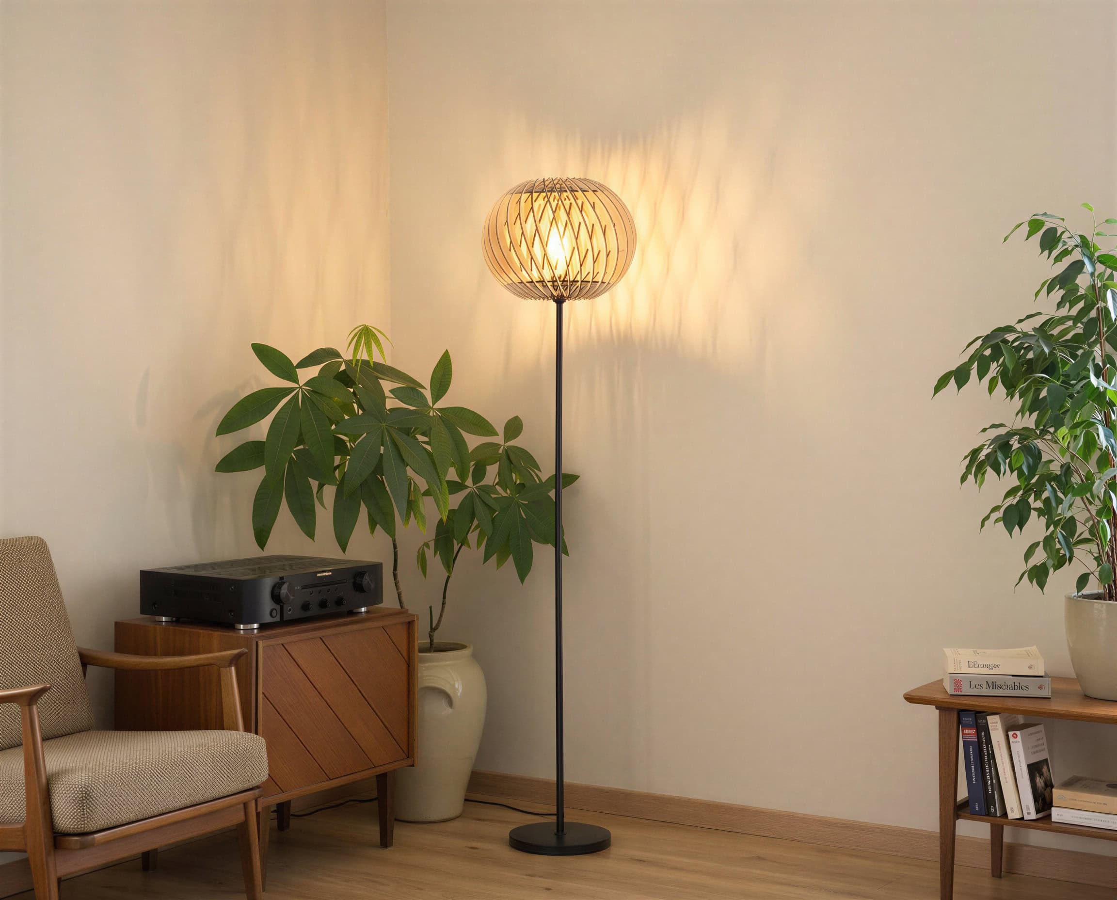 Alban Le virevoltant — Luminaire artisanal en bois