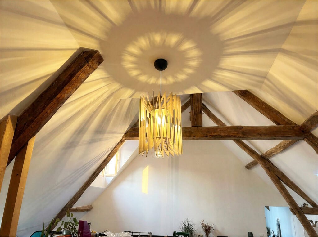 Suspension en bois faite en France